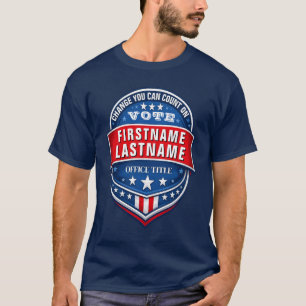 Camiseta Plantilla de Campaña Electoral Personalizada