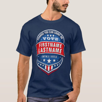 Camiseta Plantilla de Campaña Electoral Personalizada