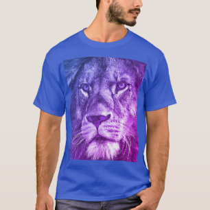 Camiseta Plantilla de cara de león de animales TShirts mode