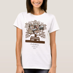 Camiseta Plantilla de Collage de fotos de árbol familiar pe