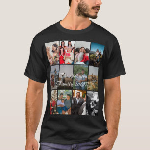 Camiseta Plantilla de Collage de Recuerdos de 12 Fotos de A