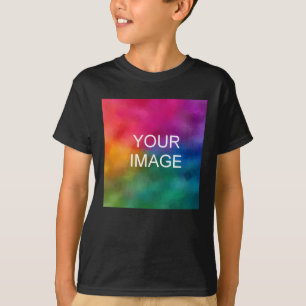 Camiseta Plantilla de color negro elegante personalizado Añ