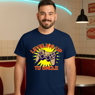 Camiseta Plantilla de control de videojuego de subir de niv