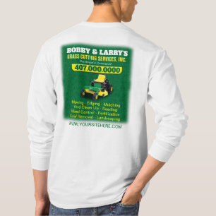 Camiseta Plantilla de corte de hierba de jardín paisajista