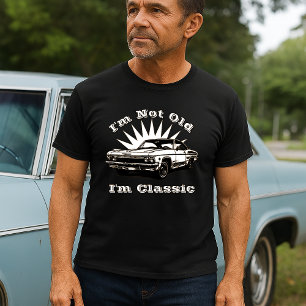 Camiseta Plantilla de cumpleaños de coche clásica de 1965 V
