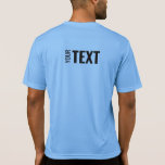 Camiseta Plantilla de diseño posterior Mens Sport-Tek Activ<br><div class="desc">Añada Su Texto Aquí Diseño Atrás Moderno Plantilla De Impresión Mens Sport-Tek Competitor Activewear Carolina Blue T-Shirt.</div>