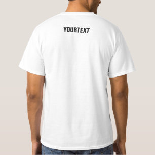 Camiseta Plantilla de diseño simple moderno de doble cara p