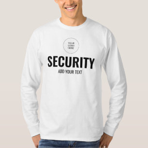 Camiseta Plantilla de doble cara de seguridad de manga larg