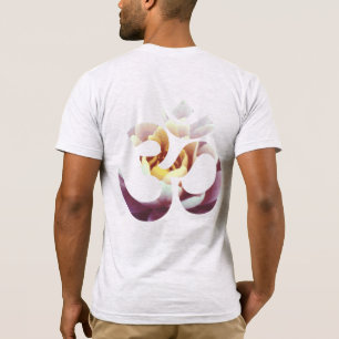 Camiseta Plantilla de doble cara para hombres de yoga Om Lo