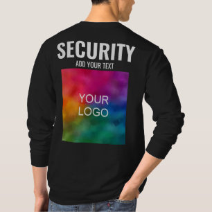 Camiseta Plantilla de doble cara Seguridad moderna para hom