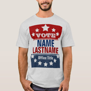 Camiseta Plantilla de elección de campaña de Personalizad