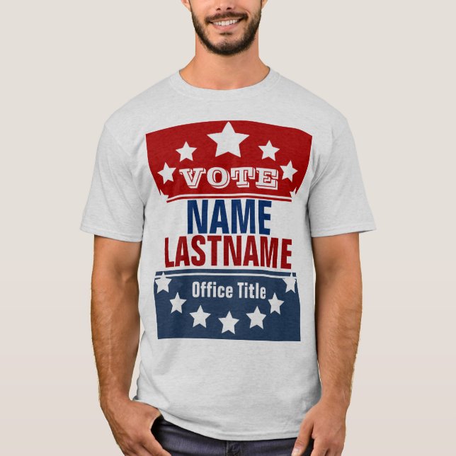 Camiseta Plantilla de elección de campaña de Personalizado (Anverso)