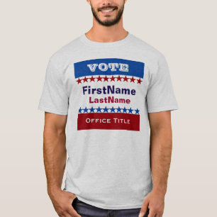 Camiseta Plantilla de encargo de la campaña
