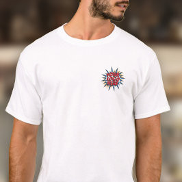 Camiseta Plantilla de envío de logotipos - Personal blanco