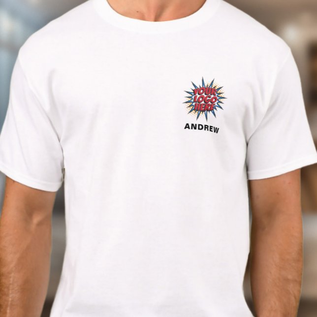 Camiseta Plantilla de envío de nombres de empleados y logot (Subido por el creador)