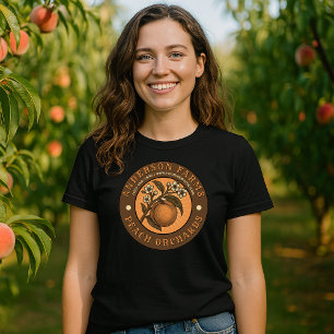 Camiseta Plantilla de etiqueta vintage para huerta de meloc