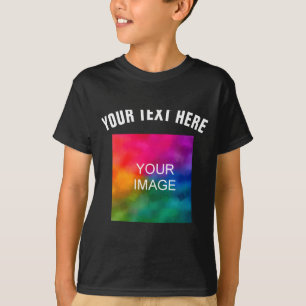 Camiseta Plantilla de foto de carga de texto Niños Niños Mo