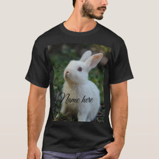 Camiseta Plantilla de foto de nombre de mascota simple de p