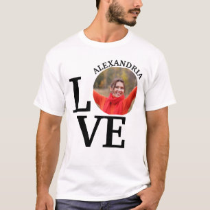 Camiseta Plantilla de fotografía de amor de Personalizados