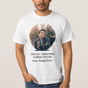 Camiseta plantilla de fotografía de Navidades modernos pers