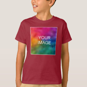 Camiseta Plantilla de fotografía moderna Los niños jóvenes 
