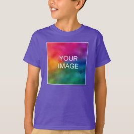 Camiseta Plantilla de fotografía moderna Los niños jóvenes 