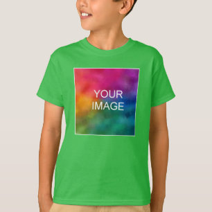 Camiseta Plantilla de fotografía moderna Los niños jóvenes