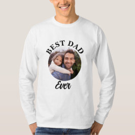 Camiseta Plantilla de fotografía personalizada de Best Dad