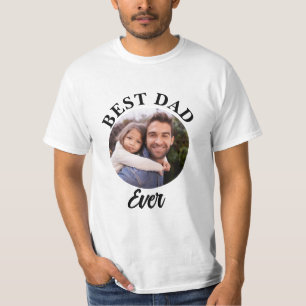 Camiseta Plantilla de fotografía personalizada de Best Dad