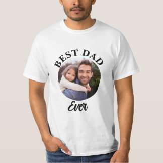 Camiseta Plantilla de fotografía personalizada de Best Dad