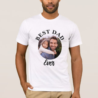 Camiseta Plantilla de fotografía personalizada de Best Dad