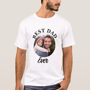 Camiseta Plantilla de fotografía personalizada de Best Dad