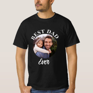 Camiseta Plantilla de fotografía personalizada de Best Dad