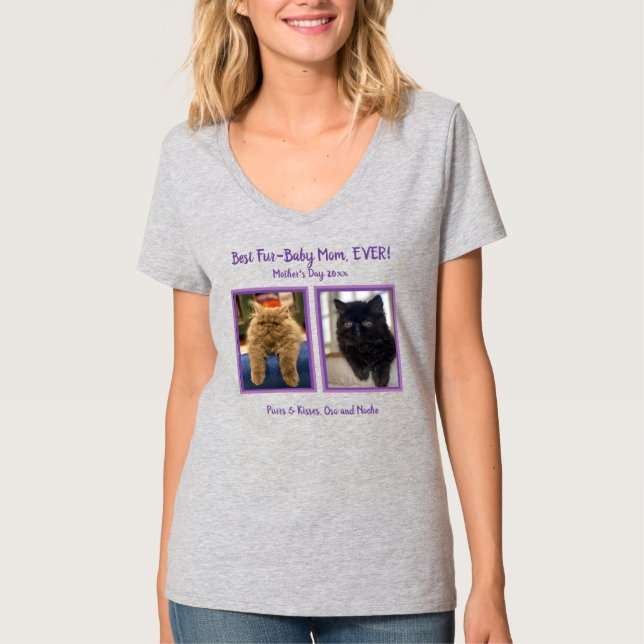 Camiseta Plantilla de fotografía personalizada para el Día  (Anverso)