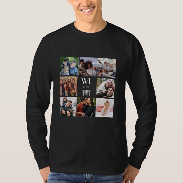 Camiseta Plantilla de fotografía personalizada "Somos famil (Anverso)