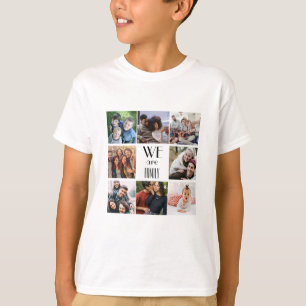 Camiseta Plantilla de fotografía personalizada "Somos famil