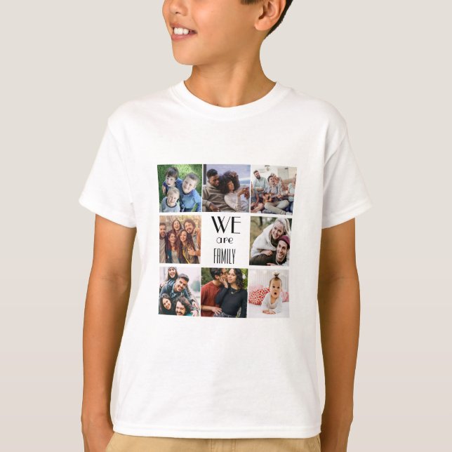 Camiseta Plantilla de fotografía personalizada "Somos famil (Anverso)