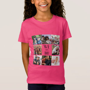 Camiseta Plantilla de fotografía personalizada "Somos famil