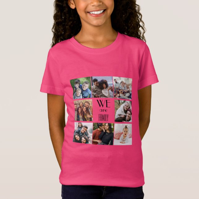 Camiseta Plantilla de fotografía personalizada "Somos famil (Anverso)