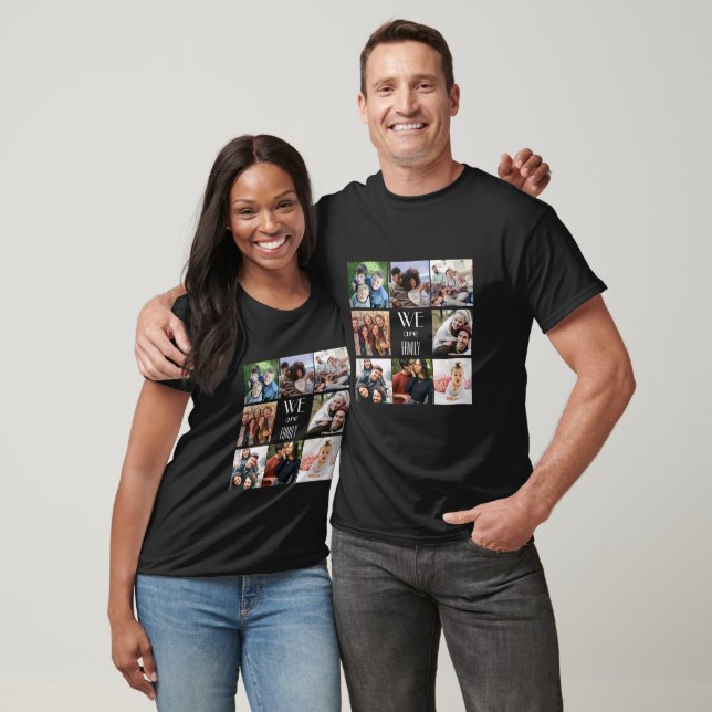 Camiseta Plantilla de fotografía personalizada "Somos famil (Unisexo)