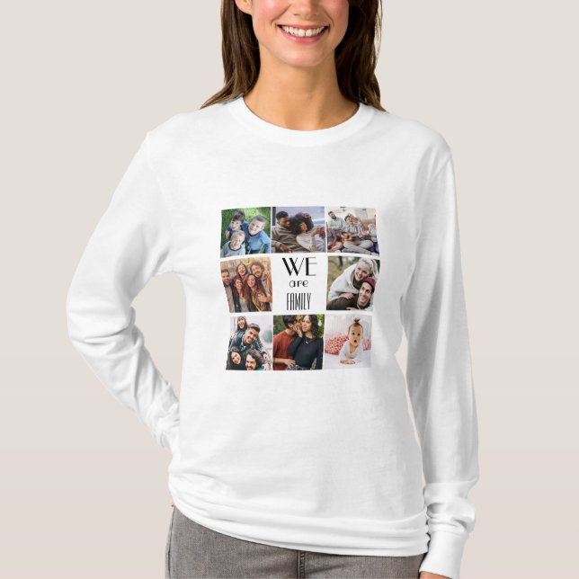 Camiseta Plantilla de fotografía personalizada "Somos famil (Anverso)