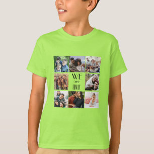Camiseta Plantilla de fotografía personalizada "Somos famil