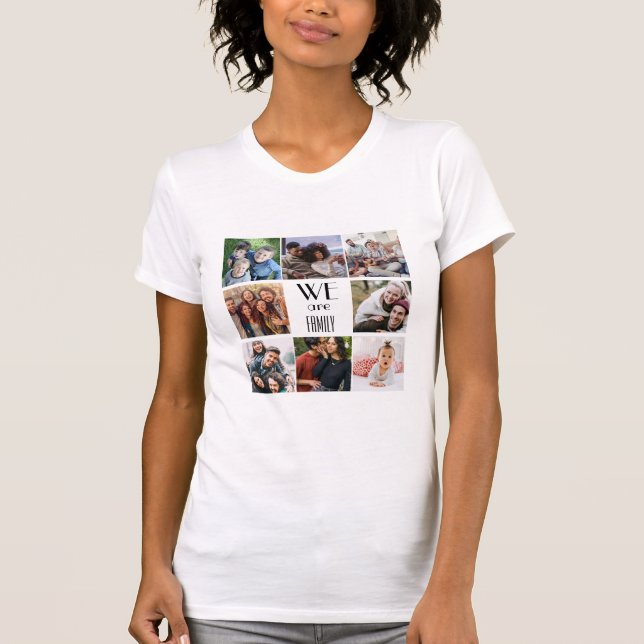 Camiseta Plantilla de fotografía personalizada "Somos famil (Anverso)