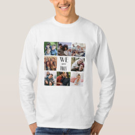 Camiseta Plantilla de fotografía personalizada "Somos famil