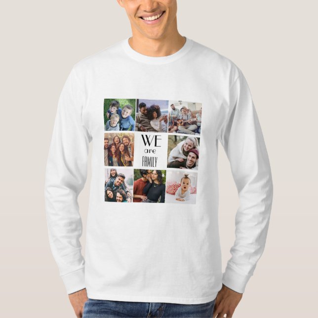 Camiseta Plantilla de fotografía personalizada "Somos famil (Anverso)