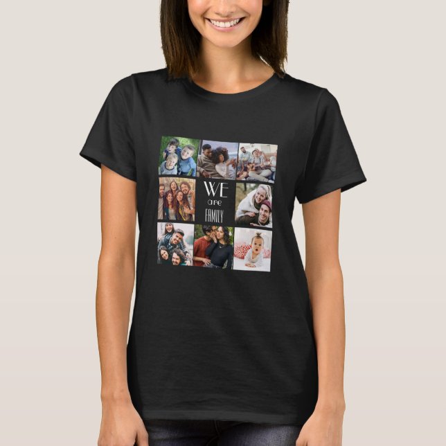 Camiseta Plantilla de fotografía personalizada "Somos famil (Anverso)