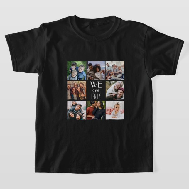 Camiseta Plantilla de fotografía personalizada "Somos famil (Distribución)