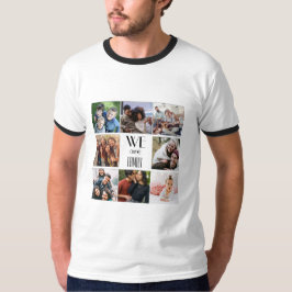 Camiseta Plantilla de fotografía personalizada "Somos famil