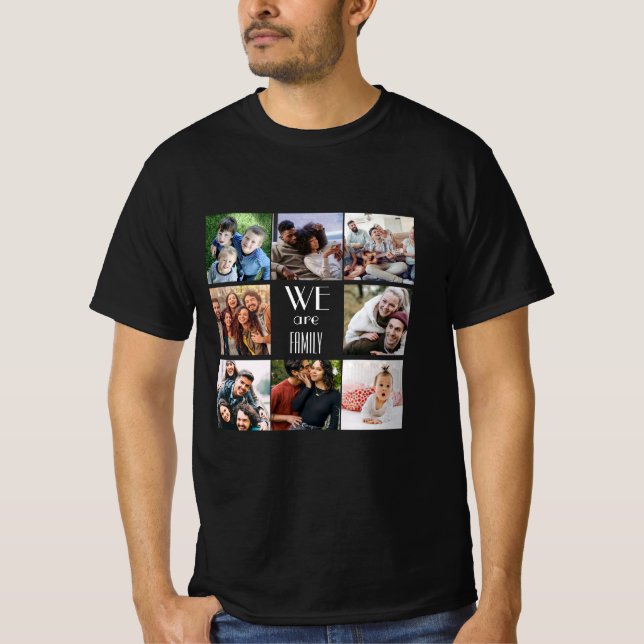 Camiseta Plantilla de fotografía personalizada "Somos famil (Anverso)