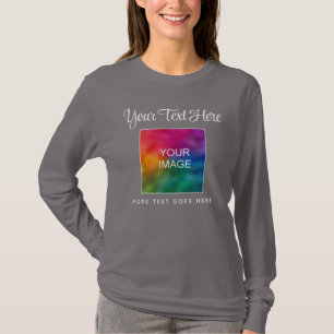 Camiseta Plantilla de guión para mujeres de imágenes de tex